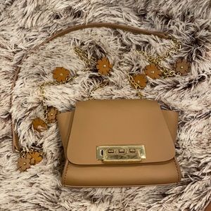 ZAC POSEN Mini Eartha Floral Crossbody Beige